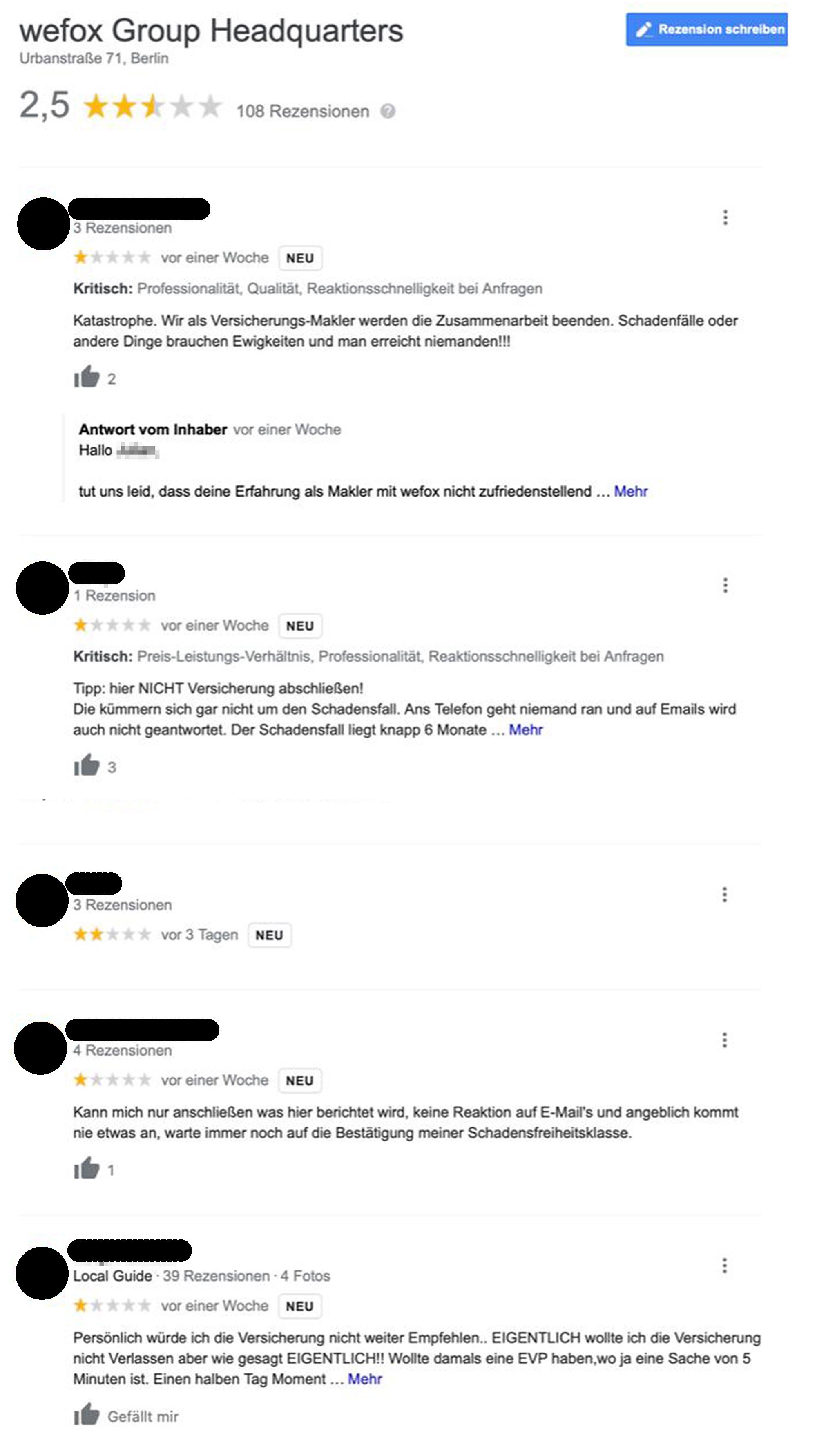 wefox Bewertungen 2021