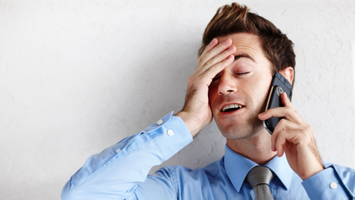 Erleichterter Geschäftsmann