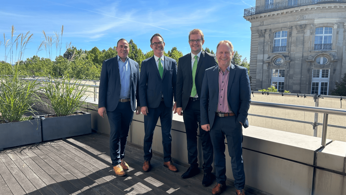 v.l.n.r.: Thomas Vogel, Henning Bernau, Daniel Federmann und Holger Iben